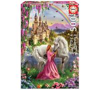 Educa - Fairy and Unicorn 500-Piece Jigsaw Puzzle for Adults | Enchanting and Magical Fantasy Artwork | Ages 10+ (17985)