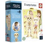 Educa - I learn the Human Body | Learning is Fun | Educational toy children 4 5 years old | They will learn the different parts of the body with a silhouette of boy or girl (18701)