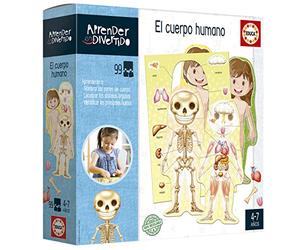 Educa - I learn the Human Body | Learning is Fun | Educational toy children 4 5 years old | They will learn the different parts of the body with a silhouette of boy or girl (18701)