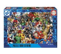 Educa - Justice League Extreme 1000 Piece Jigsaw Puzzle | Superhero Puzzle | Size 68x48cm | Includes Glue Fix | Adult 14+ (20267)