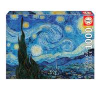 Educa La Noche Estrellada Vincent Van Gogh Wooden Puzzle 1000 Pieces