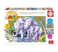 Educa - Magic Art Number Numbers Wild Animals | Magic Art Number | Crafts for Children | Recommended for Boys and Girls from 9 10 to 11 Years (20301)
