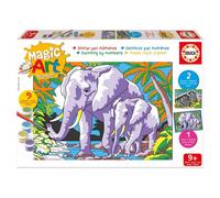 Educa Magic Art Number Wild Animals