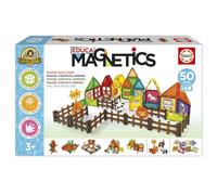 Educa - Magnetics Parck Zoo | Magnetic 3D Building Game with 50 Pieces for Children | Includes 4 Animals and 8 Cards | Build Geometric Figures from 3 Years (20270)