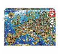 Educa Mapa De Europa Wooden Puzzle 500 Pieces