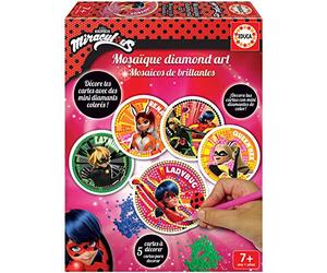 Educa - Miraculous Ladybug. Creative Hobbies. Mosaic Diamond Art. Recommended from 7 years old (18927)