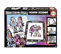 Educa - Monster High Design Painting, Monster High Fashion Designer Design Workshop and Challenge Your Looks with Barbie Figurines on The Podium of The Fashion Challenge. from 5 Years Old (19826)