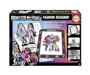 Educa - Monster High Design Painting, Monster High Fashion Designer Design Workshop and Challenge Your Looks with Barbie Figurines on The Podium of The Fashion Challenge. from 5 Years Old (19826)
