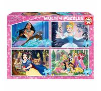 Educa Multi 4s Disney Princess 50-80-wooden Puzzle 100-150 Pieces