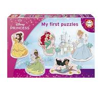 Educa - My First Disney Princess Puzzles Set of 4 Progressive | Removable Character Elements | Educational Baby Puzzles | Ages 12+ (20473)