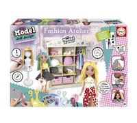 Educa - My Model Doll Design Fashion Atelier Articulated Doll to Create Over 300 Amazing Distinct Looks, Comb It, Cut The Fabric and Dress It Includes Mannequin and Wardrobe (19350)