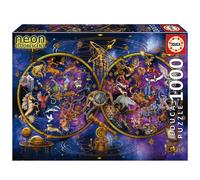 Educa Neon Puzzles Constellations 1000 Piece Jigsaw Puzzle Puzzle Glue Included Completed Image Measures 26.77 x 18.9 Ages 14+ (19561)