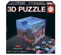Educa - NY Skyline Panorama 3D Cube Puzzle with 216 Pieces | 6 x 36-Piece Rotating Puzzles | New York City Theme | Ages 8+ (20335)