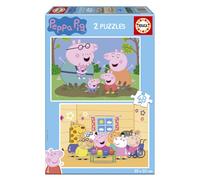 Educa Borrás Kids' Puzzles Peppa Pig – 2x48 pcs – Large Pieces – 28x20 cm – Ages 4+