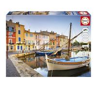 Educa - Port of Martigues, Provence | 1000 Piece Puzzle for Adults. Measurements: 68 x 48 cm. Includes Glue Fix Puzzle. From 14 years old (19928)