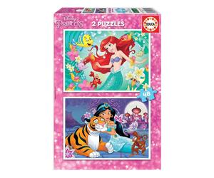 Educa - Puzzel met 48 delen voor kinderen vanaf 4 jaar, Arielle en Jasmijn, puzz