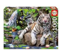 Educa Puzzle 1000 Pieces White Bengal Tigers 14808