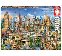 Educa Puzzle 2000 Pieces European Symbols 17697 Monuments, 96 x 68 cm