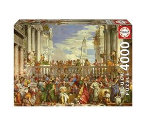 Educa Puzzle - 4000 Pieces - The Wedding at Cana, Paolo Veronese