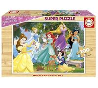 Super 100-piece wooden Disney princess puzzle EDUCA multicoloured