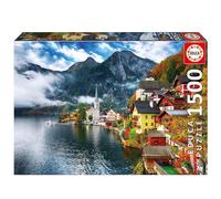Educa - Puzzle of 1500 pieces for adults | Hallstadt, Austria. Measurements: 85 x 60 cm. Includes the puzzle glue FixPuzzle. For 14 years (19939)