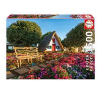 Educa - Puzzle of 1500 pieces for adults | Santana, Madeira. Measurements: 85 x 60 cm. Includes the puzzle glue FixPuzzle. For 14 years (19938)
