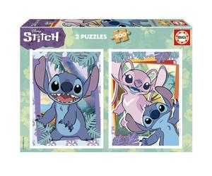 Educa - Puzzleset 2x500 Teile Puzzle Disney Stitch. Für Kinder ab 11 Jahren, P