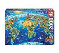 Educa Símbolos Del Mundo Wooden Puzzle 2000 Pieces