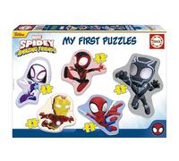 Educa - Spidey I My First Puzzle Set of 5 Progressive Puzzles 3 to 5 Pieces for Learning with Different Difficulty Levels - Recommended for 24 Months (19952)