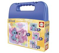 Educa - Stitch Progressive Puzzles Case | 4 Puzzles 12+16+20+25 Pieces | Ages 3+ (20472)