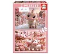 Educa Sweet Unicorns 2x48 Pieces