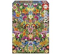 Educa - Toucans, Catalina Estrada | 1000 Piece Puzzle for Adults. Measurements: 48 x 68 cm. Includes Glue Fix Puzzle. From 14 years old