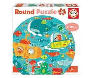Educa Under The Sea Round Puzzle 28 Pieces