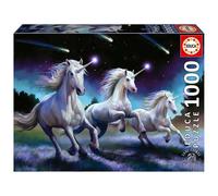 Educa Unicorns, Anne Stokes | 1000 Piece Puzzle for Adults. Measurements: 68 x 48 cm. Includes Glue Fix Puzzle. From 14 years old