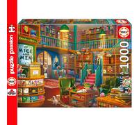 Educa - 1000 Piece Wonderful Bookshop Puzzle for Adults | Cosy Literary Library Theme Relaxation Gift | Ages 14+ (19925)
