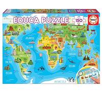 Educa - World Map Monuments Puzzle 150 Pieces (18116)