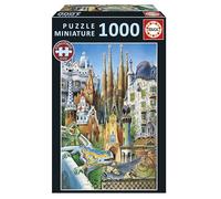Educa - World's Smallest 1000 Piece Adult Jigsaw Puzzle | Gaudi Miniature Collage Includes Glue Fix Puzzle Measures 30 x 46 cm Age 14 Years (20376)
