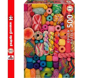 Educa YARNS 500pc Super Deluxe Jigsaw Puzzle Knitting Art & Crafts 20172