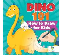 Educando Kids Dino 101 How to Draw for Kids Paperback Book Educando Kids Multicolor