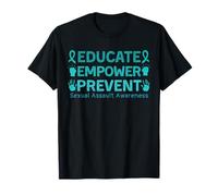 Educate Empower Prevent Stop Abuse Sexual Assault Awareness T-Shirt