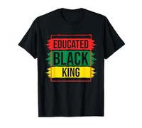 Educated Black King African American Melanin Black History T-Shirt