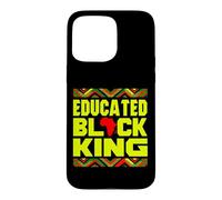 Educated Black King African Pride Empowerment Graphic Case for iPhone 15 Pro Max