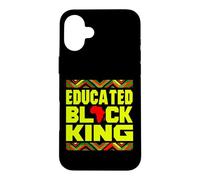 Educated Black King African Pride Empowerment Graphic Case for iPhone 16 Plus