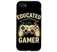 Educated Gamer Graduation Cap Video Game Controller Design Case for iPhone SE (2020) / 7/8