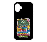 Educating Minds One Meltdown At A Time Funny Teacher Case for iPhone 16 Plus