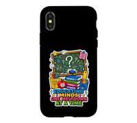 Educating Minds One Meltdown At A Time Funny Teacher Case for iPhone X/XS