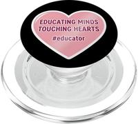 Educating Minds Touching Hearts School Teacher Educator PopSockets PopGrip for MagSafe