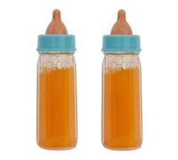 Education 2 PCS Milk Bottle Doll Accessories for Pretend Play with Disappearing Milk and Juice 12ml Feeders (Orange, One Size)