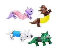 Education 2 Tubes Spring Dog Toys for Fine Motor Skills Sensory Stretch Hose Toy Stress Toys for Adults and Kids (E, One Size)