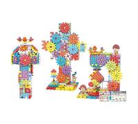 Education Building Toys, Electric Gear Building Blocks Toys Set with Drill, Upgrade Gear Building Blocks Set Kids Tool Set, Kids Tool Set Montessori Building Toys for Boys Girls Age 3+ (234PCS)